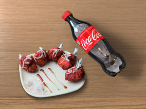 Fried Chicken Lollipop (5 Pcs) + Coke 750 Ml Pet Bottle