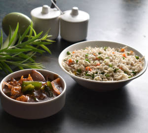 Fried Rice Chilly Paneer