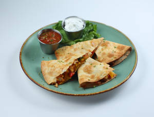 Fajita Cottage Cheese Quesadilla