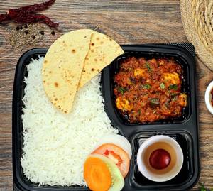 Veg Kadhai Rice Thali