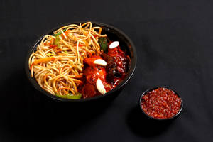 Chicken Hot Garlic Noodles Bowl