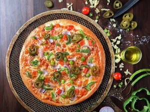 7"  Mexican Green Way Pizza