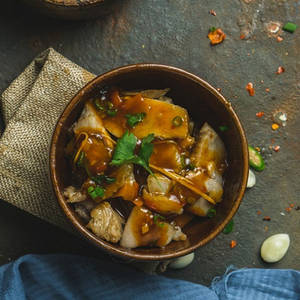 Roasted Pork Belly In Ginger Winesauce