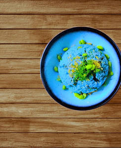Truffle & Edamame Butterfly Blue Pea Rice