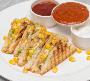 Spicy Mayo Corn Sandwich