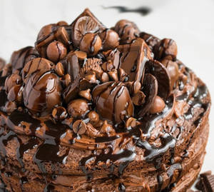 Eggless Chocolate Brownie Cake