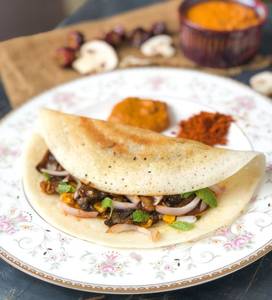 Mushroom Masala Dosa
