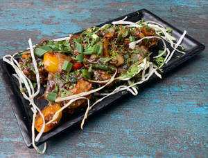 Mushroom Cheese Chilly