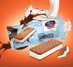 Vanilla Ice Cream Sandwich (2 Pcs)