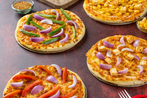 Combo Of Four Pizzas-double  Topping-veg