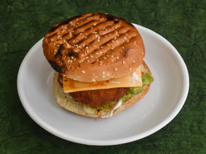 Veg Cheese Grilled Burger