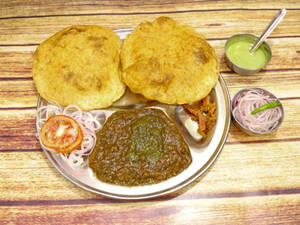 Paneer Wale Chole Bhatoore (Half)