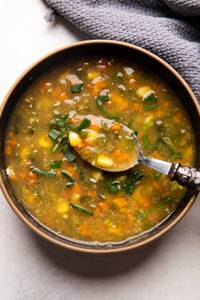 veg sweet corn soup