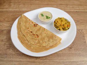 Chapati  With Curry(2 Pc)