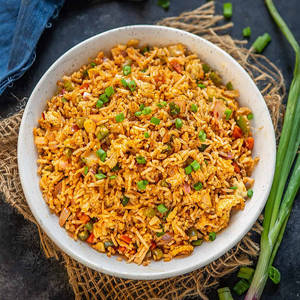 Barbecued Chicken Fried Rice