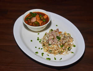 Chicken Fried Rice With Chilli Chicken