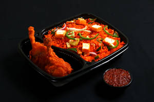 Paneer Schezwan Rice + Chicken Lollipop 2 Pcs