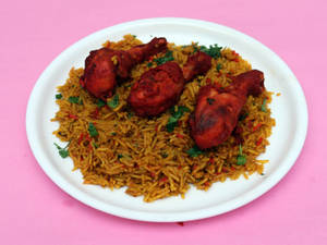 Chicken Tangdi Biryani  (3 Leg Pcs) 