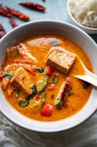 Silk Tofu Thai Red Curry [exotic Veggies]