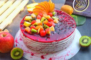 Blueberry fresh fruit cake
