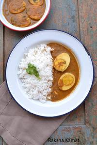 Egg Curry With Rice (2egg's)