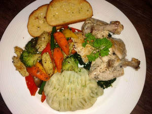 Grilled Chicken Florentine