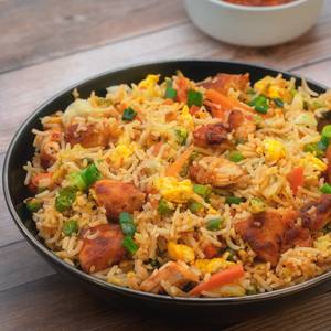 Schezwan Mixed Veg Fried Rice