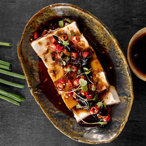 Tofu With Pickled Chillies