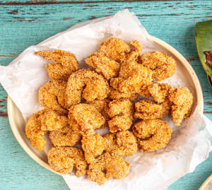 Prawns " Adith-Ya" ( Rava Fried Prawns )