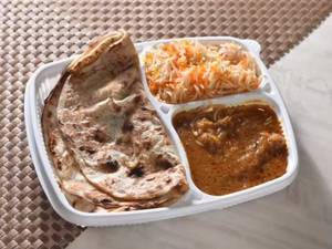 Mutton Gravy. 1 Pc + Biryani Rice + Roti 2 Pc