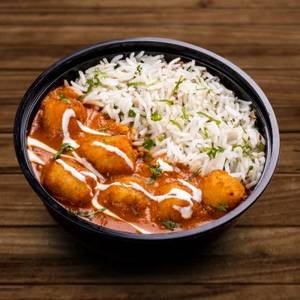 Potato In choice of Indian Gravy - Rice Bowl