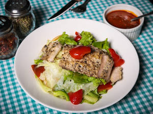 Chicken BBQ Sauce Dressing Salad