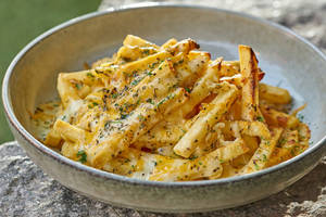 Baked Cheesy French Fries