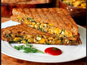 Corn N Spinach Sandwich