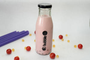 Cranberry Smoothie With Orange Boba