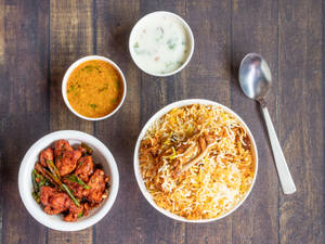 Chicken 65 Dry + Chicken Biryani