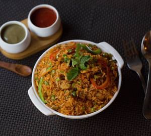 Schezwan Vegetable Fried rice 