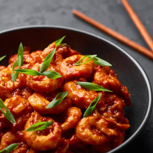 Chilli prawns