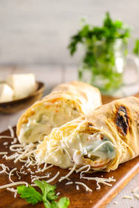 Charcoal Paneer Roll