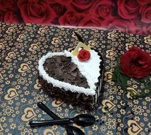 Black Forest Heart Cake