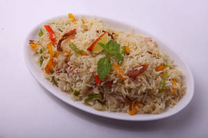 Veg Burnt Garlic Fried Rice