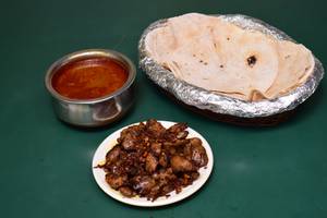 Chicken Liver Fry with Chapathi & gravy