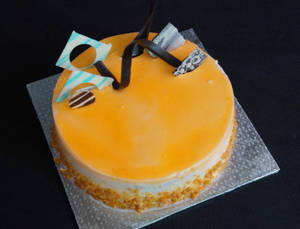 Eggless Butterscotch Cake                                             