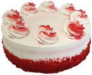 Fresh Cream Red Velvet Cake [500 Gm]                                                                                          