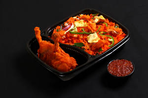 Chicken Schezwan Rice + Chicken Lollipop 2 Pcs