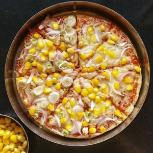 Sweet Corn And Cheese Pizza [8 Inches]
