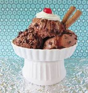 Star Chocolate Ice Cream Sundae