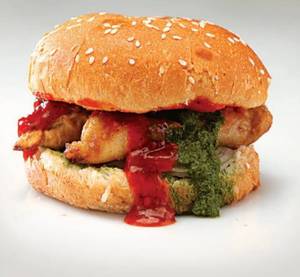 Mushroom Momo Burger