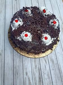 Premium Black Forest Cake ( 1 Pound ) (eggless)