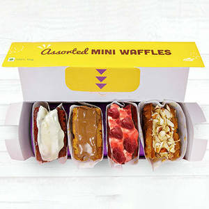 Mini Waffle Box of 4 - Assorted